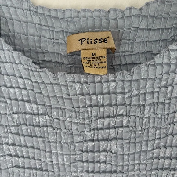 Vintage Silver Grey Ruched Tank Top - Picture 2 of 10